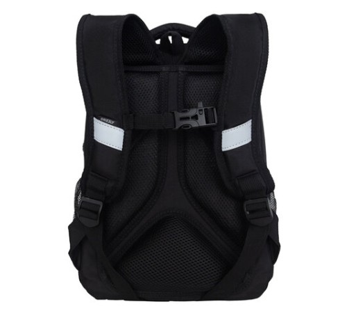 Ранец GRIZZLY анатомическая спинка, облегченный, 1 отделение, для девочек, 