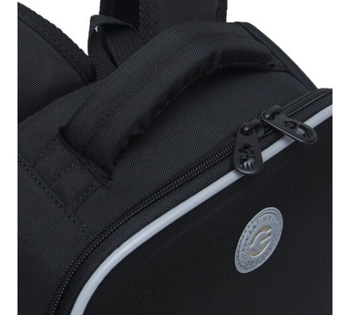 Ранец GRIZZLY анатомическая спинка, облегченный, 1 отделение, для девочек, 