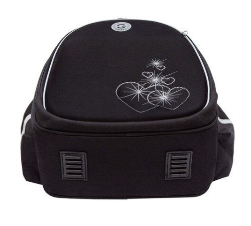 Ранец GRIZZLY анатомическая спинка, c брелоком, для девочек, 