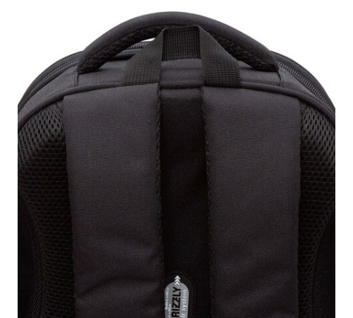 Ранец GRIZZLY анатомическая спинка, c брелоком, для девочек, 