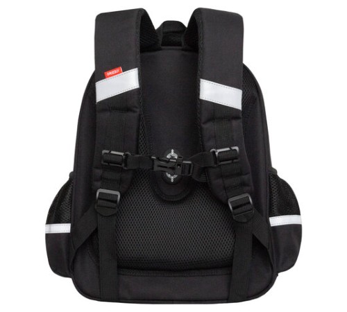 Ранец GRIZZLY анатомическая спинка, c бейджем, для мальчиков, 