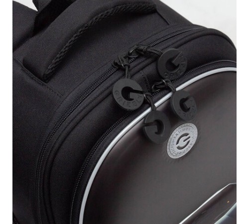 Ранец GRIZZLY анатомическая спинка, c бейджем, для мальчиков, 