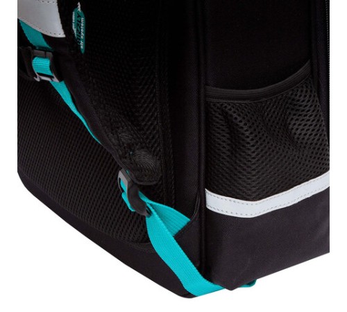 Ранец GRIZZLY анатомическая спинка, c бейджем, для мальчиков, 