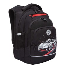 Рюкзак GRIZZLY школьный, анатомическая спинка, 2 отделения, для мальчиков, 