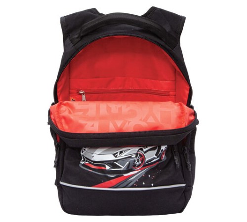 Рюкзак GRIZZLY школьный, анатомическая спинка, 2 отделения, для мальчиков, 