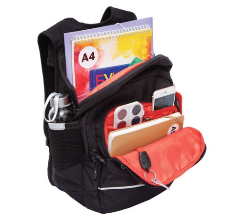 Рюкзак GRIZZLY школьный, анатомическая спинка, 2 отделения, для мальчиков, 