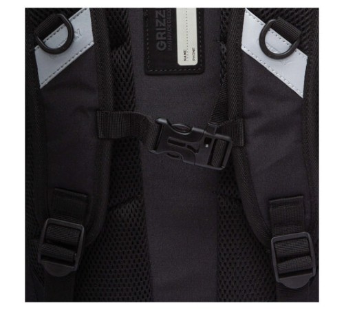 Рюкзак GRIZZLY школьный, анатомическая спинка, 2 отделения, для мальчиков, 