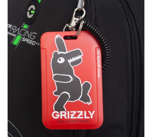 Рюкзак GRIZZLY школьный, жёсткая спинка, 2 отделения, для мальчиков, 