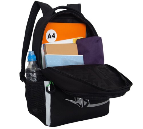 Рюкзак GRIZZLY школьный, жёсткая спинка, 2 отделения, для мальчиков, 