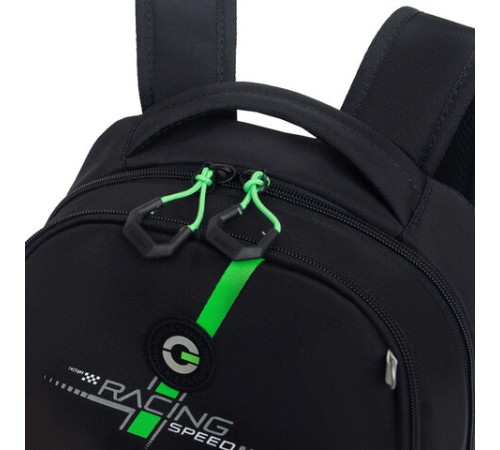 Рюкзак GRIZZLY школьный, жёсткая спинка, 2 отделения, для мальчиков, 