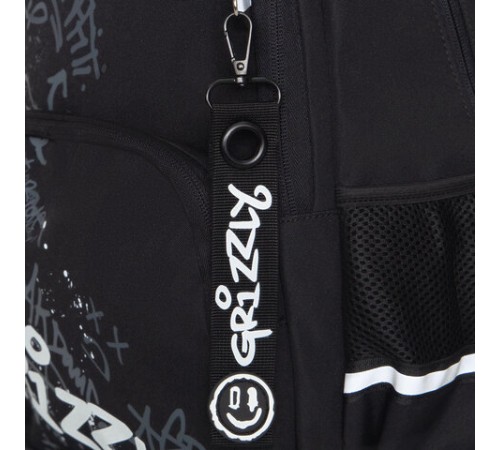 Рюкзак GRIZZLY школьный, анатомическая спинка, 2 отделения, для мальчиков, 