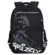 Рюкзак GRIZZLY школьный, анатомическая спинка, 2 отделения, для мальчиков, 