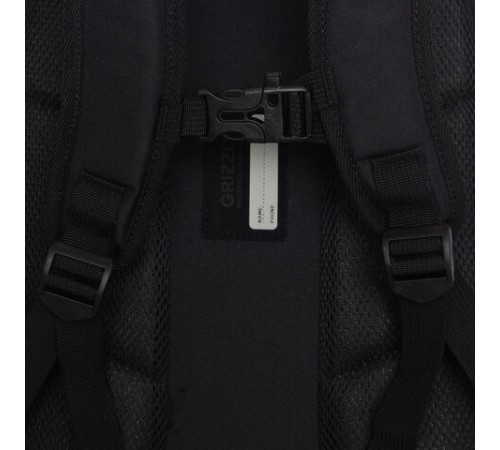 Рюкзак GRIZZLY школьный, анатомическая спинка, 2 отделения, для мальчиков, 