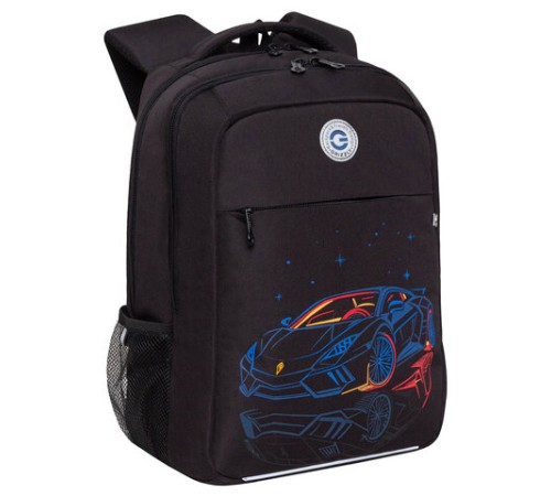 Рюкзак GRIZZLY школьный, анатомическая спинка, 2 отделения, для мальчиков, 