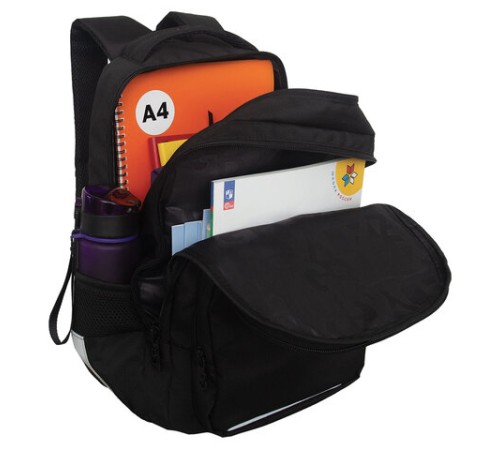 Рюкзак GRIZZLY школьный, анатомическая спинка, 2 отделения, для мальчиков, 