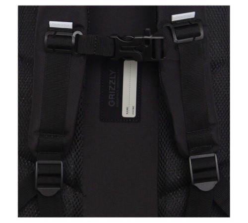 Рюкзак GRIZZLY школьный, анатомическая спинка, 2 отделения, для мальчиков, 