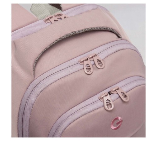 Рюкзак GRIZZLY школьный, анатомическая спинка, 2 отделения, для девочек, 