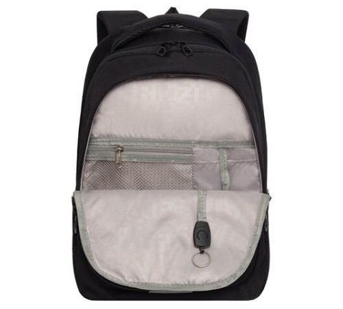 Рюкзак GRIZZLY школьный, анатомическая спинка, 2 отделения, для девочек, 