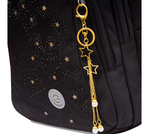 Рюкзак GRIZZLY школьный, анатомическая спинка, 3 отделения, для девочек, 