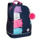 Рюкзак GRIZZLY школьный, анатомическая спинка, 2 отделения, для девочек, 