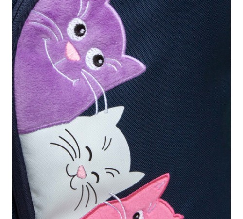 Рюкзак GRIZZLY школьный, анатомическая спинка, 2 отделения, для девочек, 