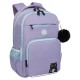 Рюкзак GRIZZLY школьный, анатомическая спинка, 2 отделения, для девочек, 