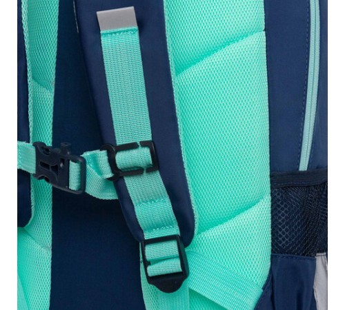 Рюкзак GRIZZLY школьный, анатомическая спинка, 2 отделения, для девочек, 