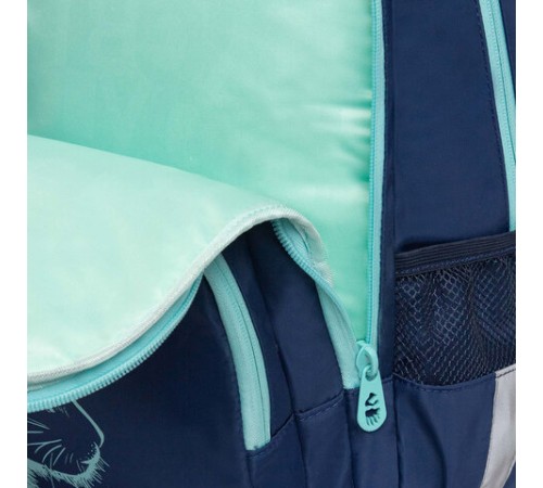 Рюкзак GRIZZLY школьный, анатомическая спинка, 2 отделения, для девочек, 