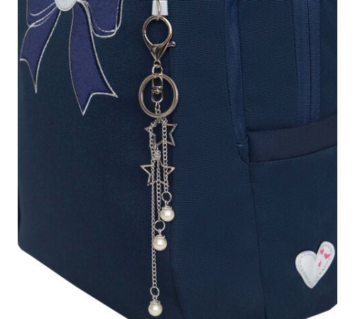 Рюкзак GRIZZLY школьный, анатомическая спинка, 2 отделения, для девочек, 