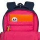 Рюкзак GRIZZLY школьный, анатомическая спинка, 2 отделения, для девочек, 