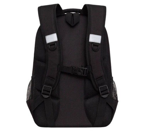 Рюкзак GRIZZLY школьный, анатомическая спинка, 2 отделения, для девочек, 