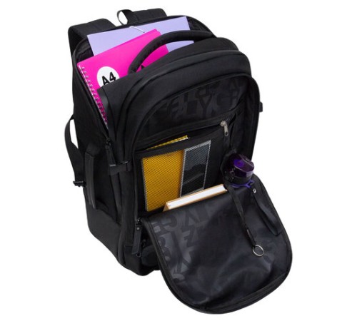 Рюкзак GRIZZLY, 2 отделения, трансформируемый объём, карман-антивор, 