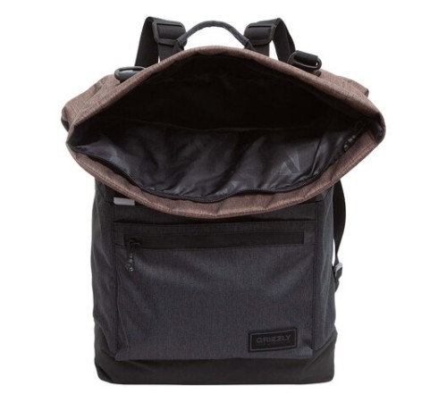 Рюкзак GRIZZLY, карман-антивор, с клапаном, трансформируемый объем, 