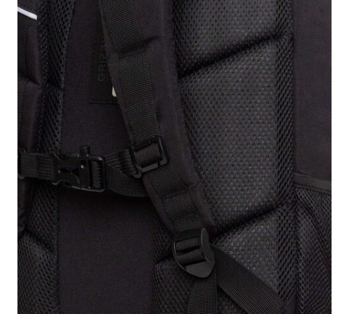 Рюкзак GRIZZLY школьный, анатомическая спинка, 2 отделения, для мальчиков, 