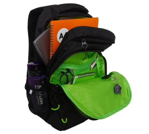 Рюкзак GRIZZLY школьный, анатомическая спинка, 2 отделения, для мальчиков, 