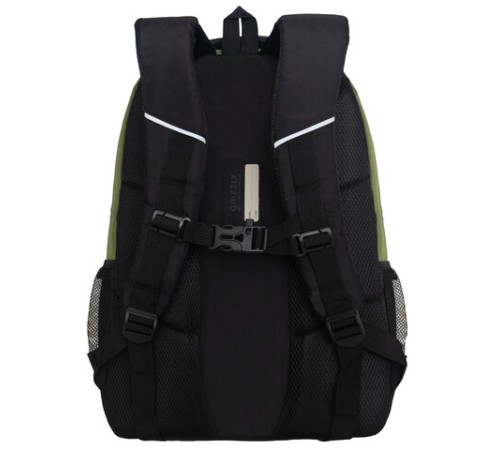 Рюкзак GRIZZLY школьный, анатомическая спинка, 2 отделения, для мальчиков, 