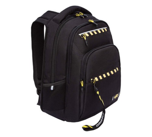 Рюкзак GRIZZLY школьный, анатомическая спинка, 2 отделения, для мальчиков, 