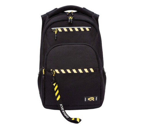 Рюкзак GRIZZLY школьный, анатомическая спинка, 2 отделения, для мальчиков, 