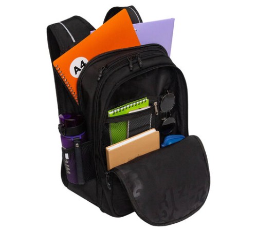 Рюкзак GRIZZLY школьный, анатомическая спинка, 3 отделения, для мальчиков, 