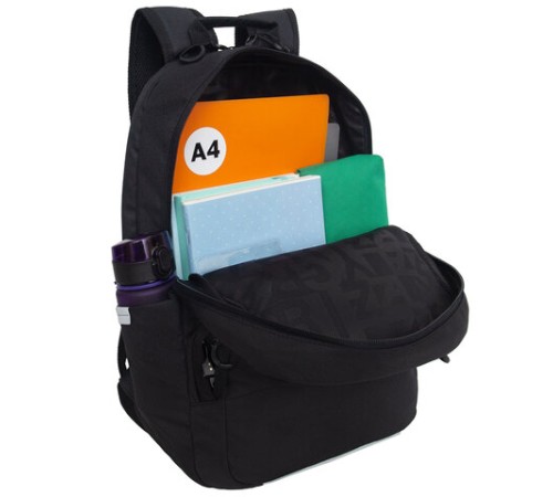 Рюкзак GRIZZLY школьный, анатомическая спинка, 2 отделения, для мальчиков, 