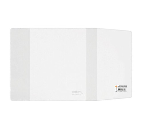 Обложка ПВХ со штрихкодом для учебников, ПЛОТНАЯ, 120 мкм, 227х455 мм, универсальная, прозрачная, 1924.1, 1924,1