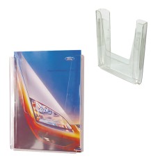 Подставка настенная для рекламных материалов ВЕРТИКАЛЬНАЯ (290х215х32 мм), А4, № 12, №12