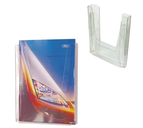 Подставка настенная для рекламных материалов ВЕРТИКАЛЬНАЯ (290х215х32 мм), А4, № 12, №12