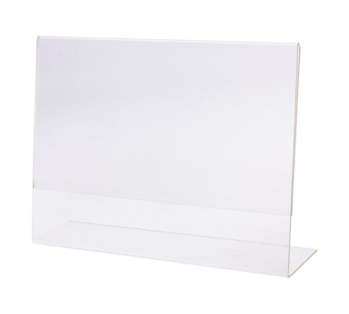 Подставка настольная для рекламных материалов ГОРИЗОНТАЛЬНАЯ (297х210 мм), А4, односторонняя, BRAUBERG, 290419