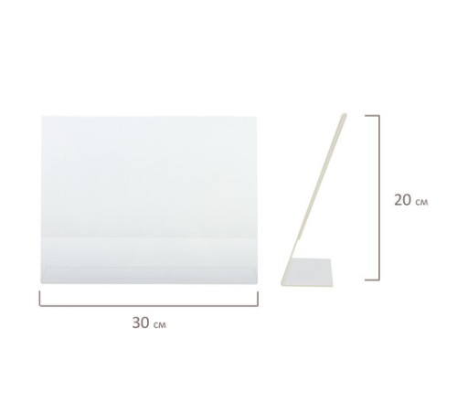 Подставка настольная для рекламных материалов ГОРИЗОНТАЛЬНАЯ (297х210 мм), А4, односторонняя, BRAUBERG, 290419