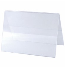 Табличка информационная, 210х150 мм (домик), настольная, двухсторонняя, оргстекло, в защитной плёнке, BRAUBERG, 290425