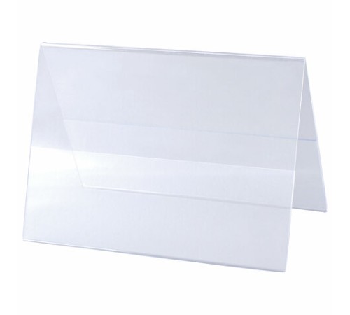 Табличка информационная, 210х150 мм (домик), настольная, двухсторонняя, оргстекло, в защитной плёнке, BRAUBERG, 290425