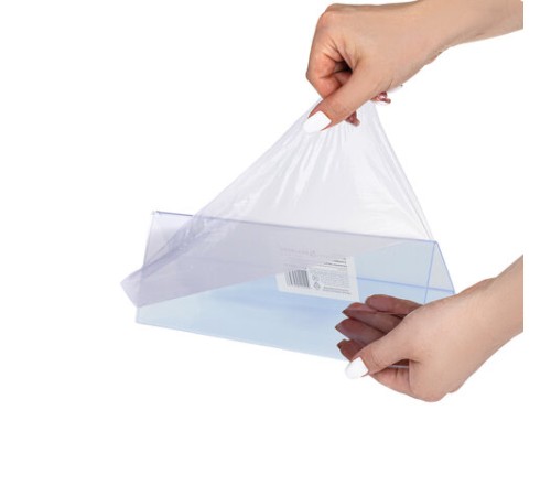 Табличка информационная, 210х80 мм (домик), настольная, двусторонняя, оргстекло, в защитной плёнке, BRAUBERG, 290426