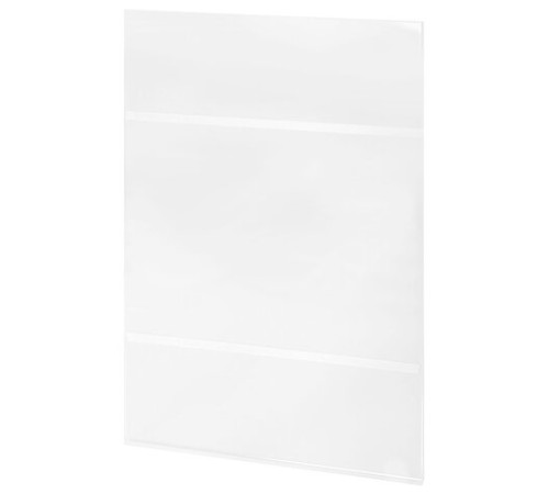 Подставка настенная для рекламных материалов ВЕРТИКАЛЬНАЯ (210х297 мм), А4, САМОКЛЕЯЩАЯСЯ, BRAUBERG, 290432