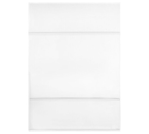 Подставка настенная для рекламных материалов ВЕРТИКАЛЬНАЯ (210х297 мм), А4, САМОКЛЕЯЩАЯСЯ, BRAUBERG, 290432